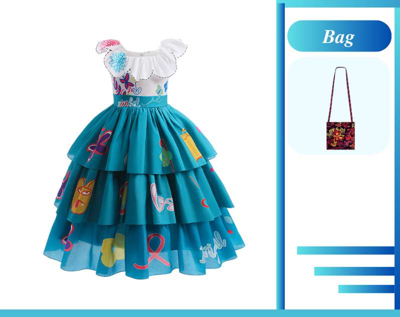 Mirabel Madrigal Encanto inspiré robe pour les filles – SkipStars