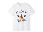 a white t - shirt with a dog's paw print