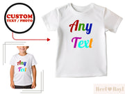Custom Text Kids T-Shirt Gift For Kids Personalized Kids Shirt