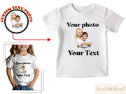 Personalized Kids Shirt Gift Custom Text or Your Photo Boy Tee
