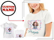 Custom Name 6th Birthday Little Mermaid Girl Baby Vest Gift