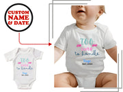 a white bodysuit with the words too am cute to handle on it