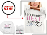 a woman wearing a white sweatshirt and matching sweatshirt