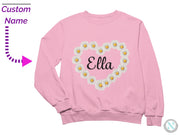 Custom Jumper Toddler Girls Autumn Soft Sweatshirt for Birthday Gift