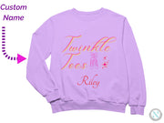 a purple sweatshirt with a custom name on it