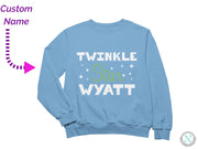 Twinkle Star Personalized Jumper Sweatshirt Gift for Toddler Boys