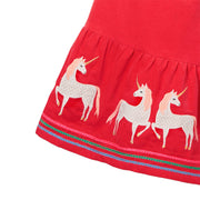 RED PARTY UNICORN DRESS