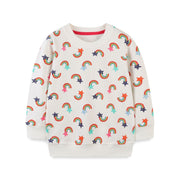 Sweat-shirt Little Rainbow Platted (Crème)