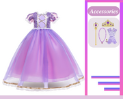 Prinzessin Rapunzel inspiriertes Kleid für kleine Mädchen