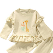 SkipStars 2 Piece Giraffe Top And Trouser Set