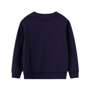 SkipStars Racing Dinosaur Round Neck Sweat Shirt , Blue