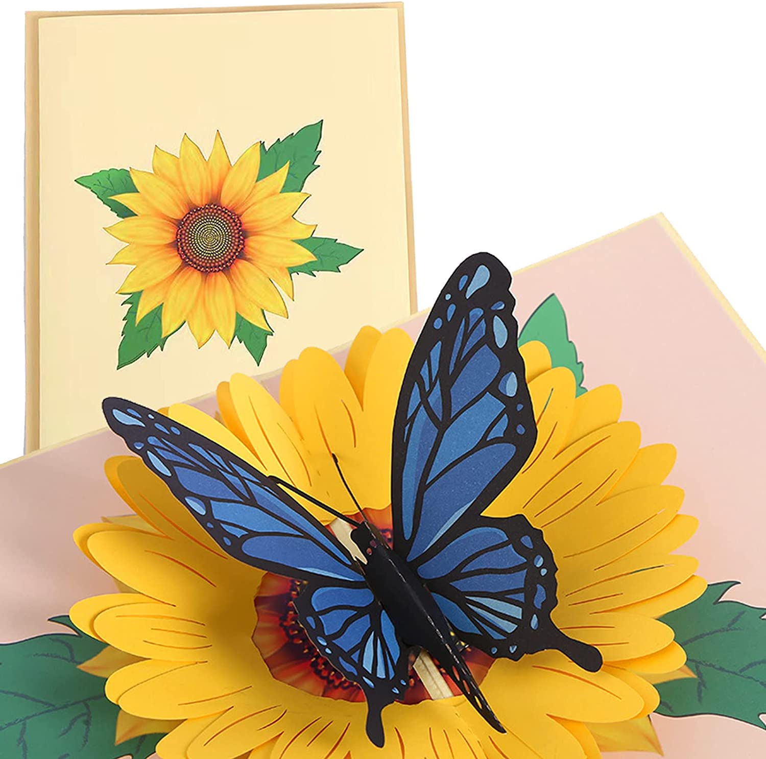 Carte d'anniversaire pop-up papillon faite à la main Carte de vœux