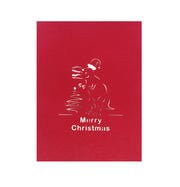 Handmade Dinosaur Pop Up Christmas Card Greeting Card