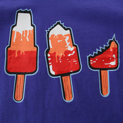 T-SHIRT GRAPHIQUE IMPRIMÉ GLACE MELTING MELTING VIOLET