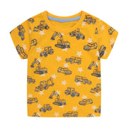 Boys Cotton T-Shirts Summer Tees & Tops for Baby Boys | Road Crane Toddler Baby Boys T-Shirts Clothing Gift for Boys Tees Outfit Pack of 3