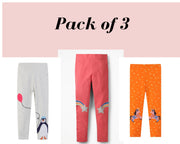 Baby Girl Pyjamas Leggings Collection Unicorn, Penguin and Rainbow Leggings Pack of 3 | Toddler Baby Girl Clothing and outfits Gift for Girl