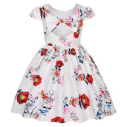 Short Sleeve Floral Girl Dress