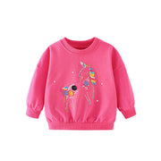 Langarm Mädchen Einhorn Sweatshirt