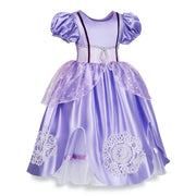 Robe inspirée de Rapunzel pour les filles violettes