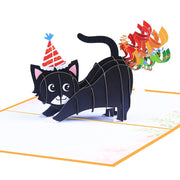 3D Handmade Birthday Cat Pop-Up Greeting Card - The Perfect Way to Say Happy Birthday to Little Cat Fan Birthday Wishes, or Thank You!