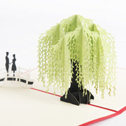 Romantic Handmade 3D Pop Up Couple Tree Greeting Card - Perfect for Thinking of You, Congrats, Weddings & Thank You Gift