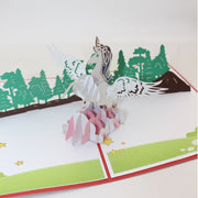 Unicorn 3D Pop-Up Personalized Unicorn Greeting Card - Perfect for Kids Birthday, Thinking of You, Congrats, Birthdays & Thank You!