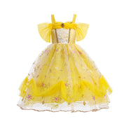 Prinzessin Belle inspiriertes Mädchenkleid