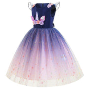 Princesse Licorne Fleur Filles Robe