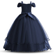 Robe de princesse à manches courtes pour filles