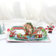 Personalized Xmas Pop-Up Christmas Greeting Card | Handcrafted Festive Wishes Card | Merry Christmas Card Festive Gift