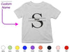 a t - shirt with the letter s on it