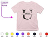 a t - shirt with the name of a person on it