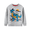 Laughing Dino Rundhals Sweatshirt ,Grau