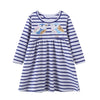 SkipStars Bluebird Dress ,White and Blue