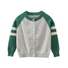 Full Sleeve Front Button Through Boys Cardigan, Multicolour