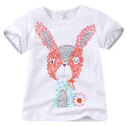 CUTE BUNNY PRINTED GRAPHIC T-SHIRT - SkipStars