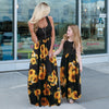 Robes sans manches maman et moi pour ensemble assorti mère et fille