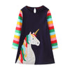 Langärmliges schönes Einhornkleid