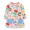 Robes de fille à thème floral à manches longues