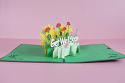 Personalized Get Well Soon Wishes Handmade 3D Pop-up Greeting Card - Thinking of You & Get Well soon Wishes  - Perfect for Get Well Soon!