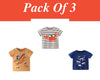 T-shirts en coton pour garçons T-shirts d'été et hauts pour bébés garçons cheval, design amusant | Chemise pour tout-petit garçon enfant Vêtements cadeau pour garçons Lot de 3