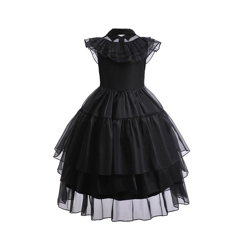 Robe de Mercredi Addams pour enfant