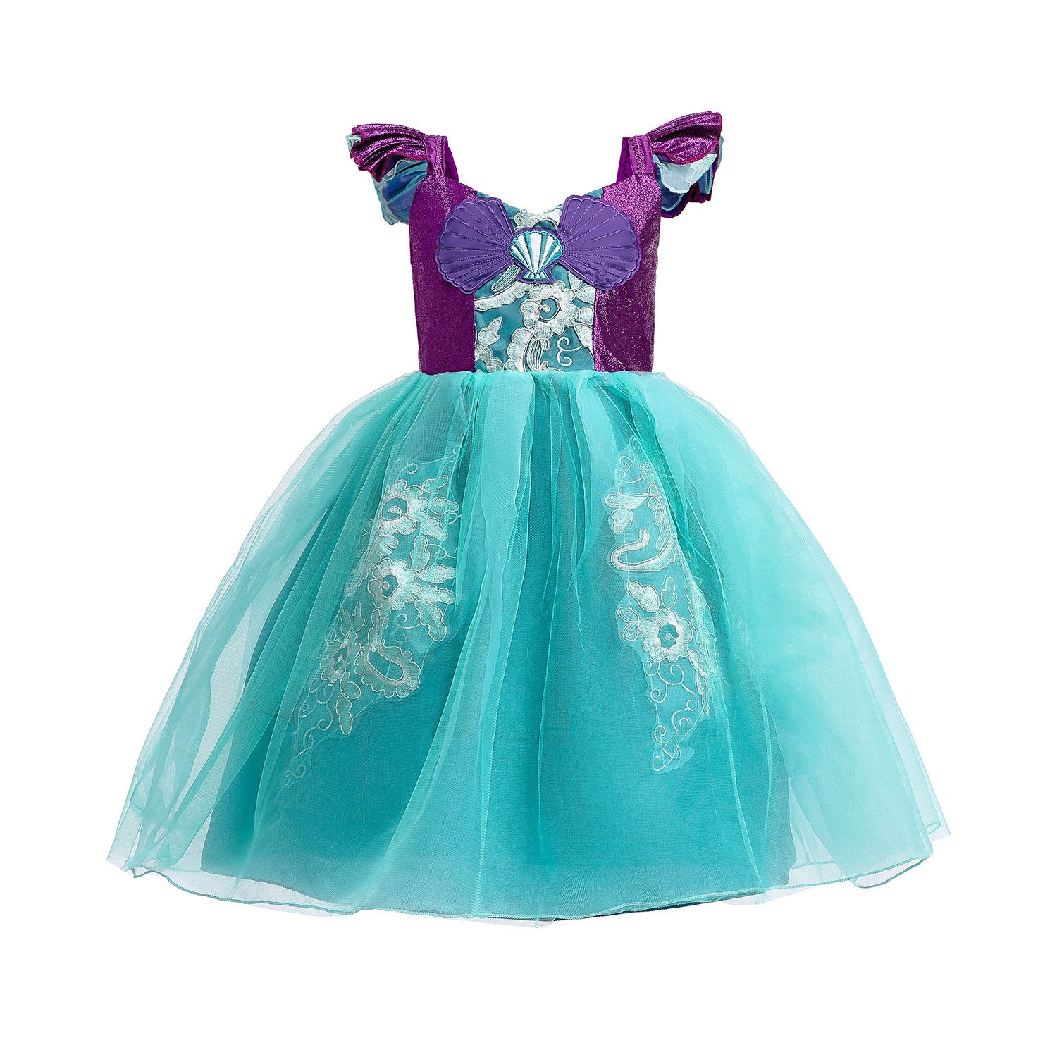Princesse Ariel Sirène Inspiré Filles Robe Costume Cosplay – SkipStars