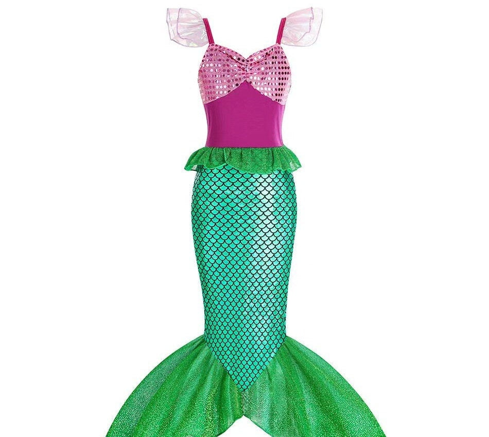 Little Mermaid La Petite Sirene Robe Ariel Robe Sirene Bebe Robe